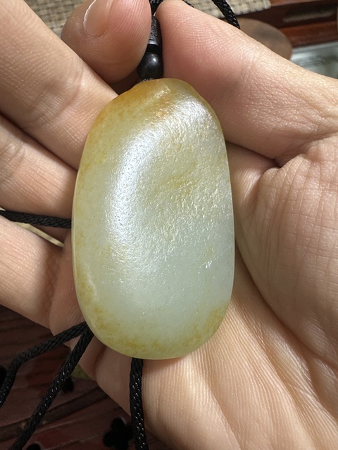 古玩玉器白玉牌真品鑒賞圖