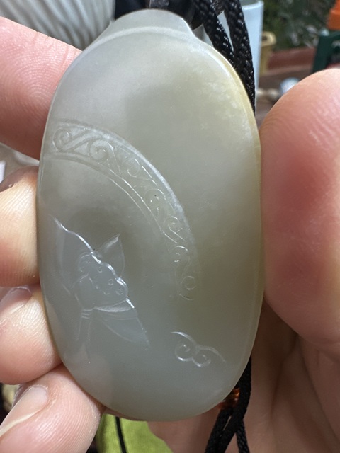 古玩玉器白玉牌真品鑒賞圖