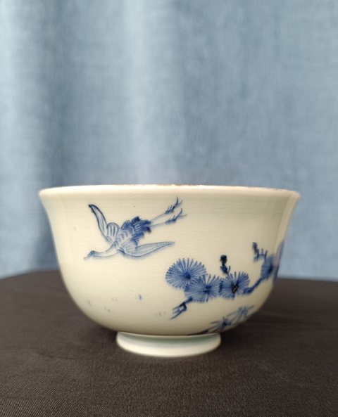 古玩陶瓷晚清青花碗真品鑒賞圖