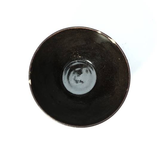 古玩陶瓷吉州窯黑釉不倒翁盞真品鑒賞圖