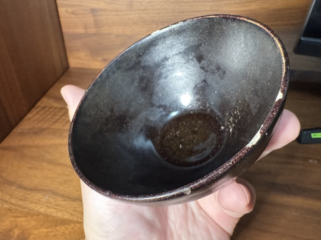 古玩陶瓷吉州窯黑釉不倒翁盞真品鑒賞圖