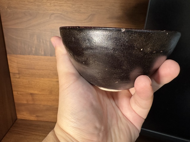古玩陶瓷吉州窯黑釉不倒翁盞真品鑒賞圖