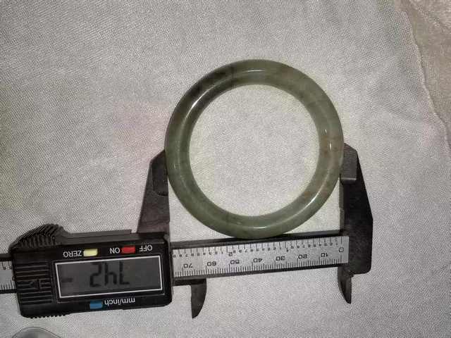 古玩玉器天然翡翠手鐲真品鑒賞圖