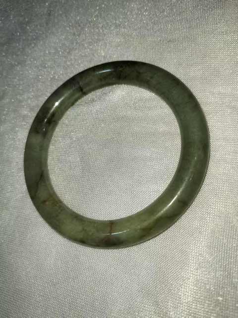 古玩玉器天然翡翠手鐲真品鑒賞圖
