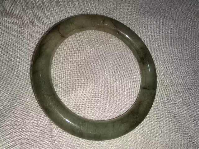 古玩玉器天然翡翠手鐲真品鑒賞圖