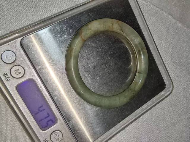 古玩玉器天然翡翠手鐲真品鑒賞圖