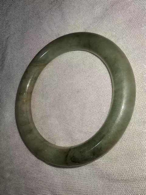 古玩玉器天然翡翠手鐲真品鑒賞圖