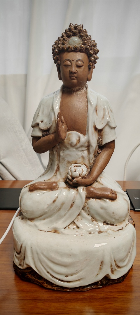 古玩陶瓷石灣窯佛造像真品鑒賞圖