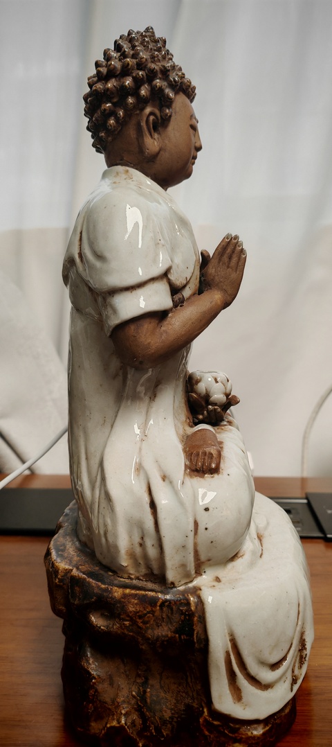 古玩陶瓷石灣窯佛造像真品鑒賞圖