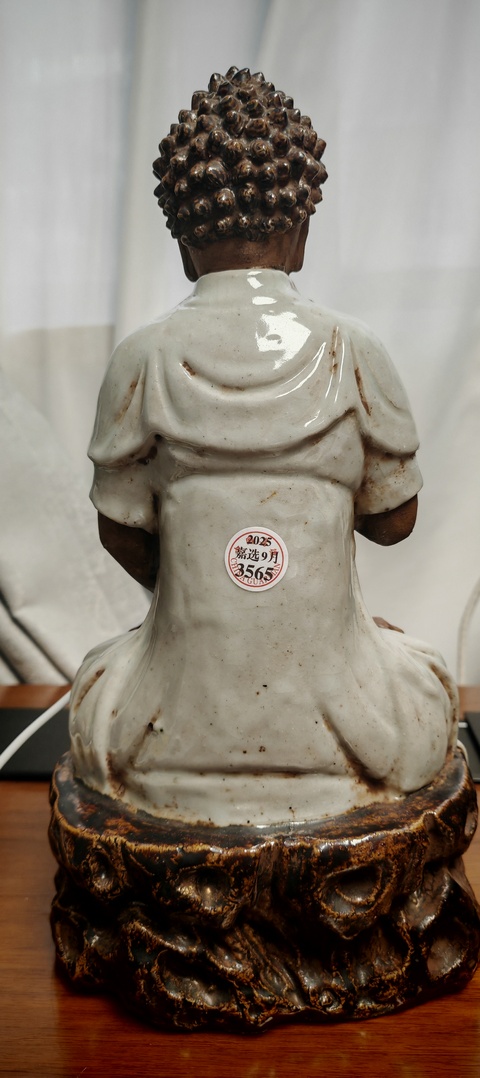 古玩陶瓷石灣窯佛造像真品鑒賞圖