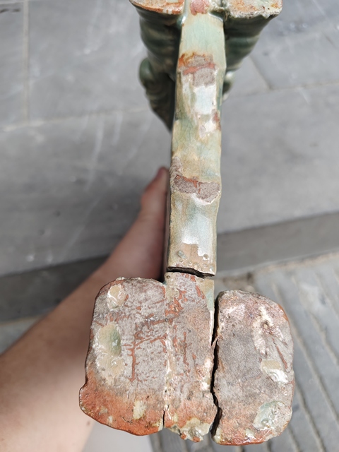 古玩陶瓷龍泉青瓷瑞獸硯屏真品鑒賞圖