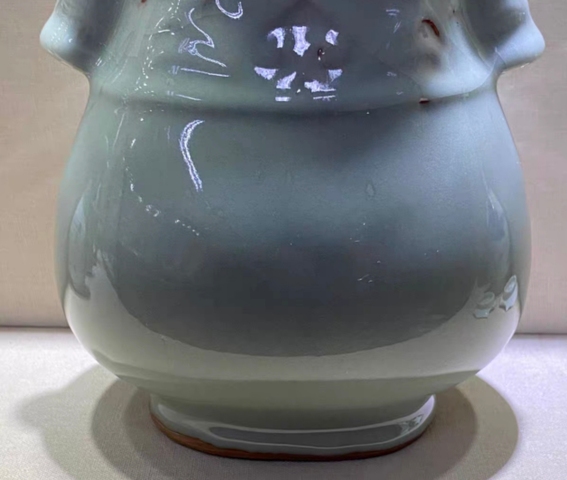 古玩陶瓷龍泉釉瓶真品鑒賞圖