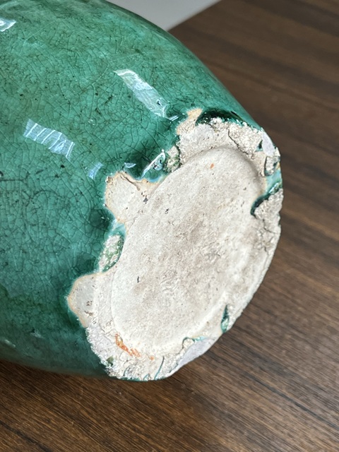 古玩陶瓷綠釉罐真品鑒賞圖