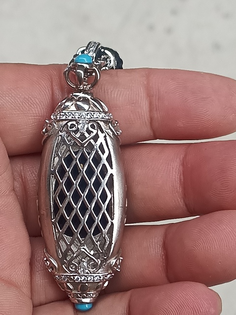 古玩玉器天然翡翠觀音掛件真品鑒賞圖