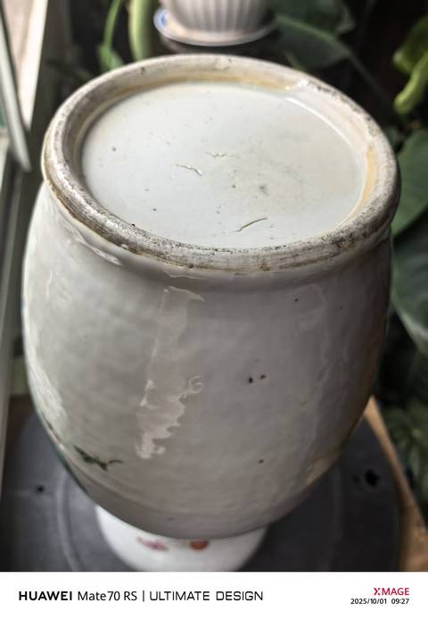 古玩陶瓷粉彩琴仙圖雙耳盤口瓶真品鑒賞圖