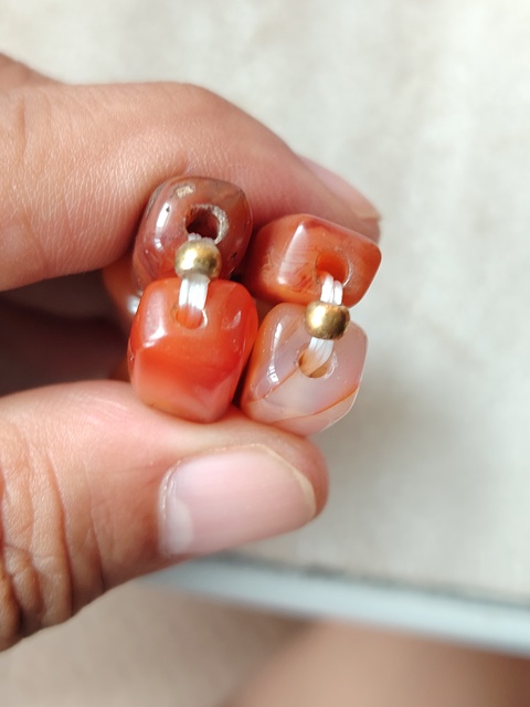 古玩玉器福利清天然紅瑪瑙珠手串拍賣(mài)，當(dāng)前價(jià)格138元