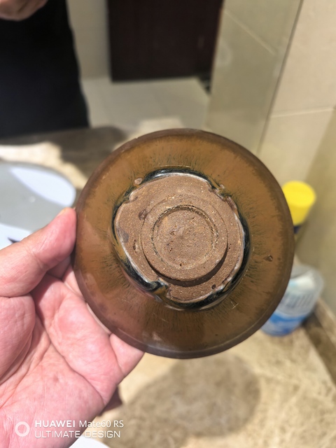 古玩陶瓷南宋建窯兔毫束口盞拍賣，當前價格58000元