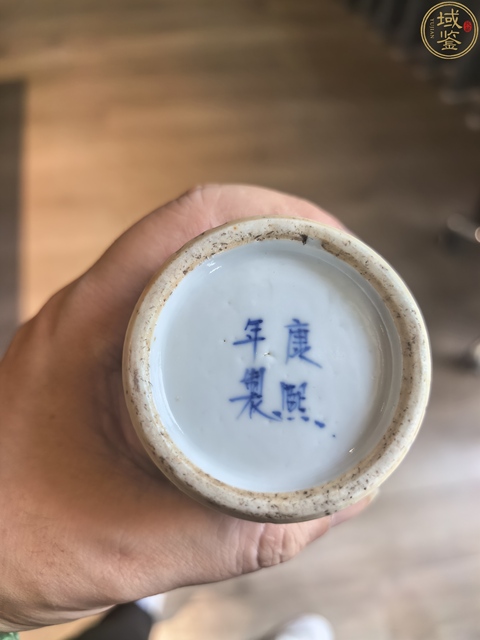古玩陶瓷晚清青花鳳穿牡丹圖香筒拍賣(mài)，當(dāng)前價(jià)格3999元