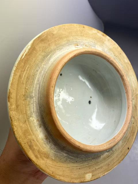 古玩陶瓷花卉紋青花四系將軍罐真品鑒賞圖