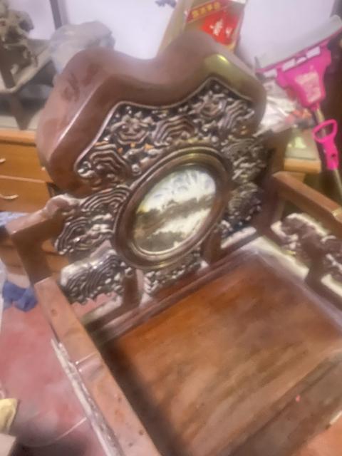 古玩雜項酸枝木太師椅真品鑒賞圖