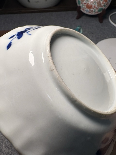 古玩陶瓷晚清青花盤真品鑒賞圖