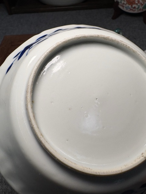 古玩陶瓷晚清青花盤真品鑒賞圖