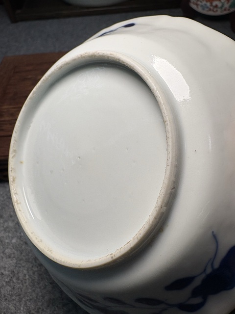 古玩陶瓷晚清青花盤真品鑒賞圖