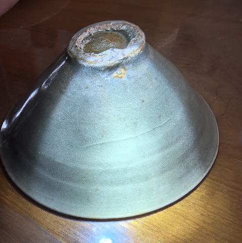 古玩陶瓷耀州窯斗笠盞真品鑒賞圖