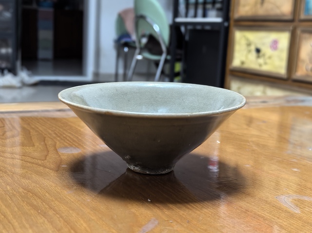 古玩陶瓷耀州窯斗笠盞真品鑒賞圖