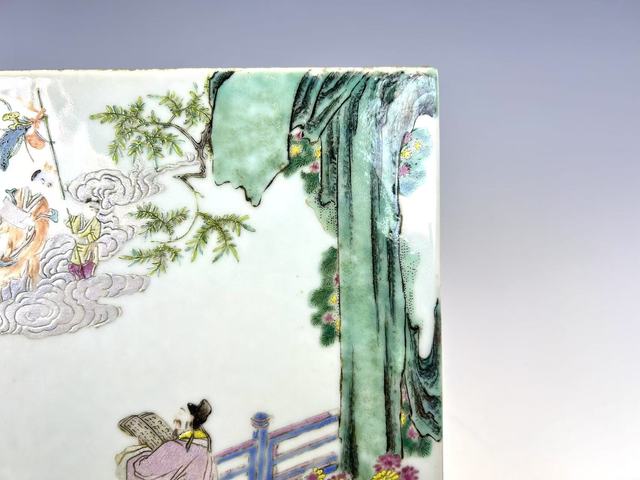 古玩陶瓷清晚期·粉彩人物故事瓷板畫拍賣,當前價格1776元
