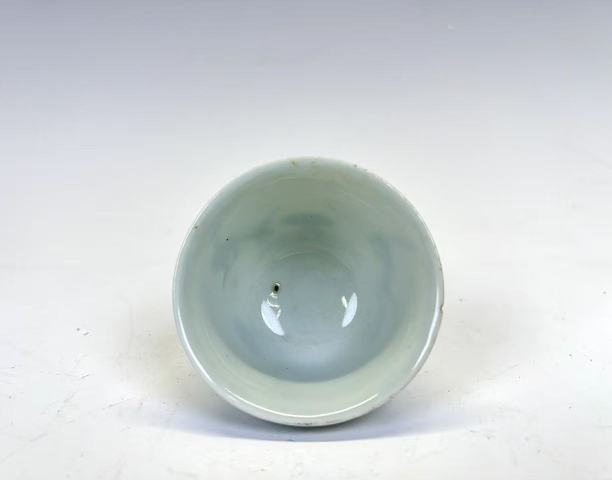 古玩陶瓷清中期·青花梔子花鈴鐺杯拍賣，當前價格0元