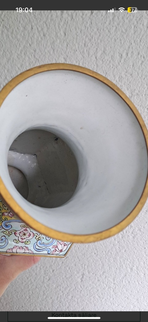 古玩銅器琺瑯彩瓶真品鑒賞圖