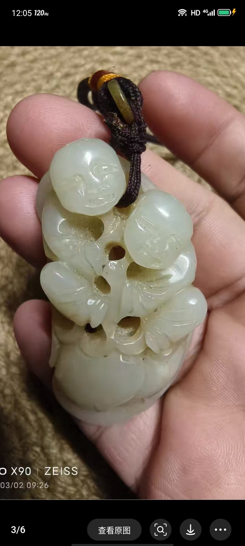 古玩玉器童子真品鑒賞圖