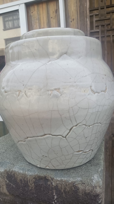 古玩陶瓷哥釉大罐真品鑒賞圖