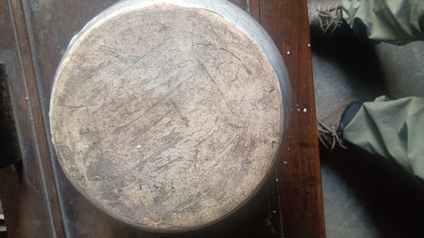 古玩陶瓷哥釉大罐真品鑒賞圖