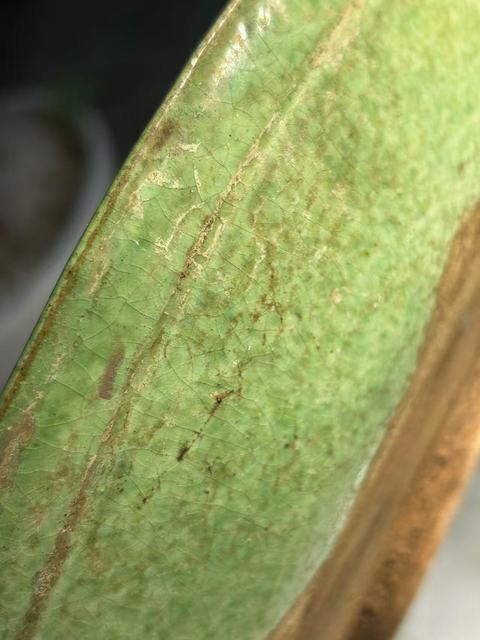 古玩陶瓷遼三彩花卉紋盤拍賣，當前價格20000元