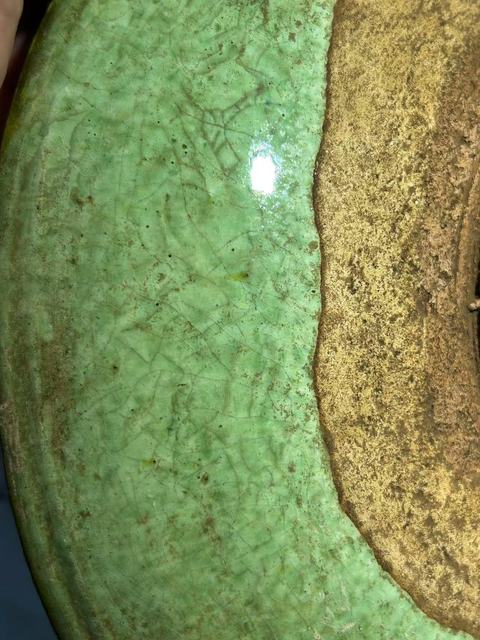 古玩陶瓷遼三彩花卉紋盤拍賣，當前價格20000元