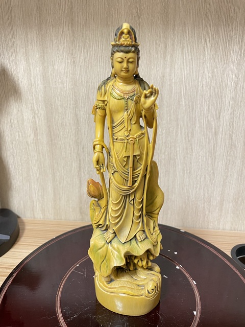 古玩雜項觀音立像真品鑒賞圖
