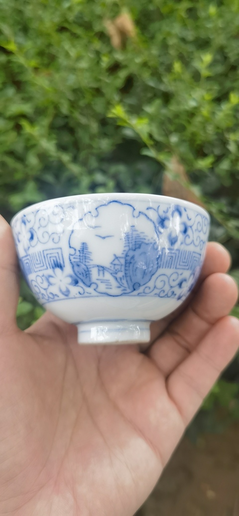 古玩陶瓷青花杯真品鑒賞圖