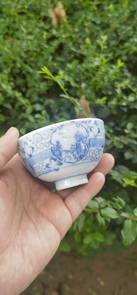 古玩陶瓷青花杯真品鑒賞圖