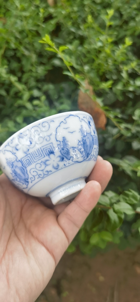 古玩陶瓷青花杯真品鑒賞圖