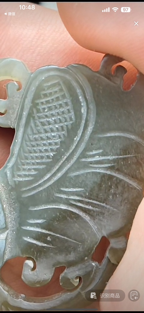 古玩玉器蝴蝶佩真品鑒賞圖