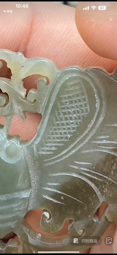 古玩玉器蝴蝶佩真品鑒賞圖