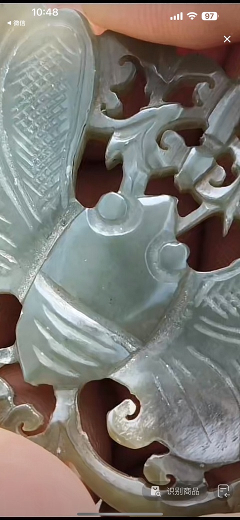 古玩玉器蝴蝶佩真品鑒賞圖