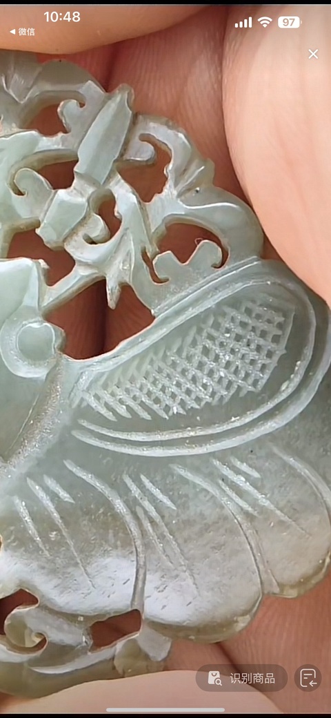 古玩玉器蝴蝶佩真品鑒賞圖