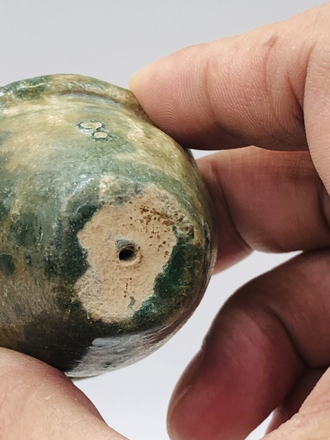 古玩陶瓷黃地綠彩杯真品鑒賞圖