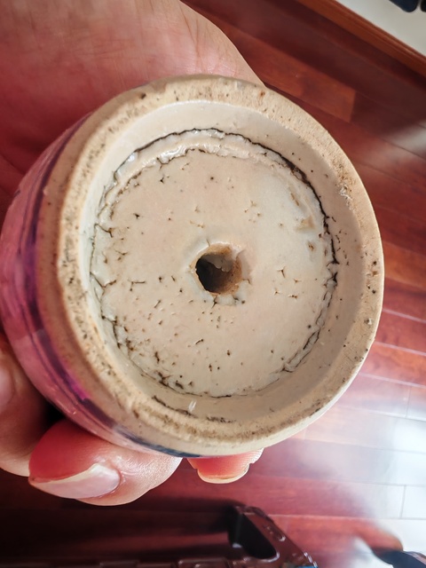 古玩陶瓷青花書院訂燒燭臺(tái)真品鑒賞圖