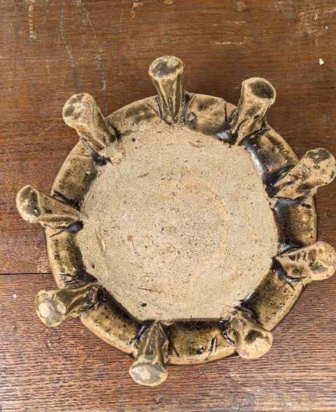 古玩陶瓷洪州窯多足硯真品鑒賞圖