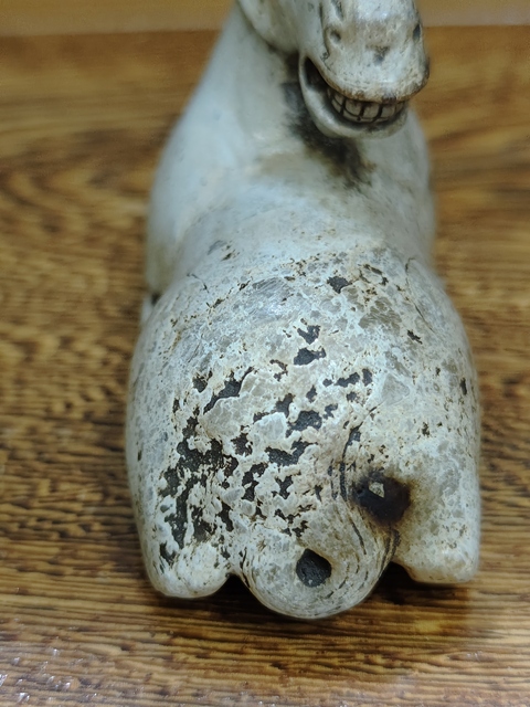 古玩玉器做舊仿古“玉臥馬”真品鑒賞圖