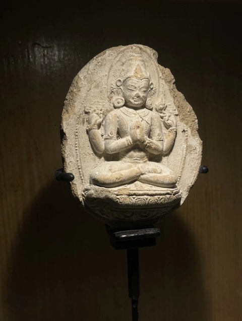 古玩雜項擦擦佛真品鑒賞圖